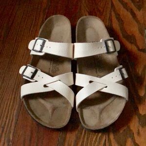 Birkenstocks White women’s 7 Never Worn